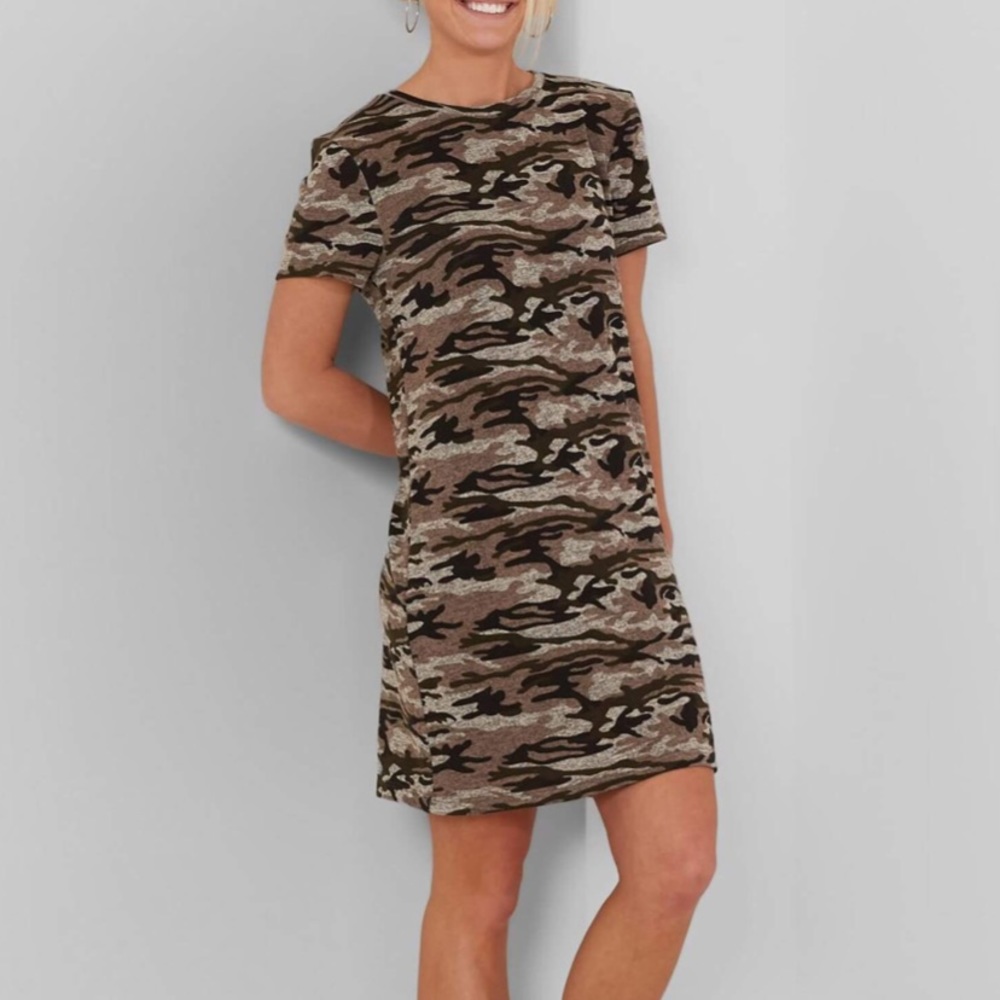 Fitz + Eddi Camo Dress from The Buckle Sz S